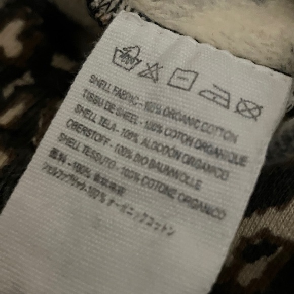 Cleobella 100% organic cotton fleece leopard animal print jogger pants & pockets - Picture 8 of 8